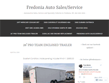 Tablet Screenshot of fredoniaautosales.com